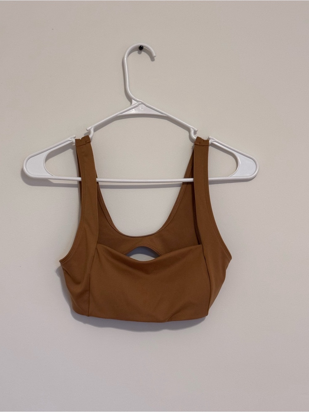 PINK Victoria's Secret Brown Cropped Sports Bralette